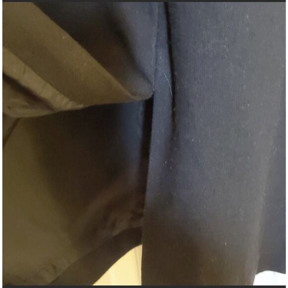 Lennie LNY New York Size 12 Black White Trim Sleeveless Linen Blend Fitted Dress - Picture 7 of 9